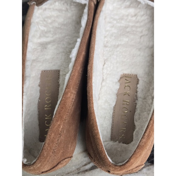 Jack Rogers Melnick Tassel Suede Moccasin Loafers Sherpa Lining Size 8.5B Narrow - Picture 14 of 14